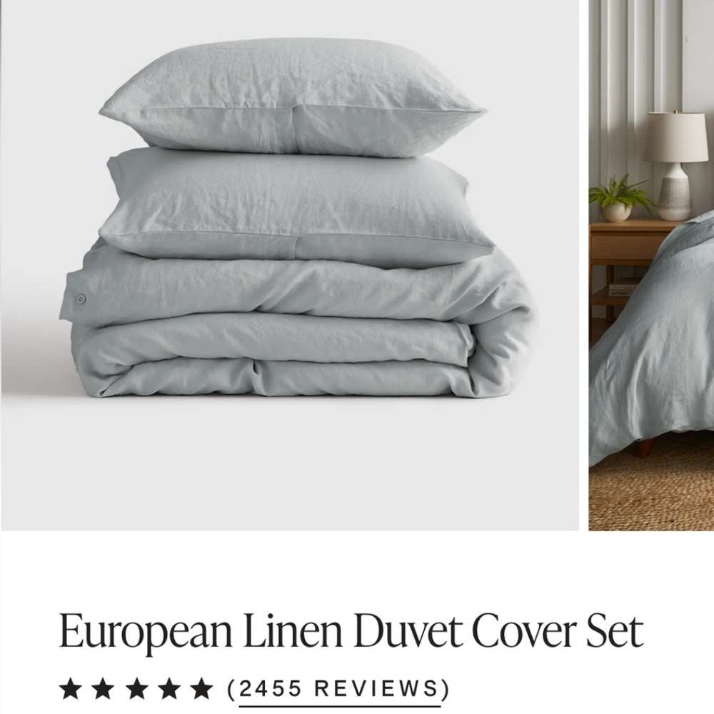 European Linen Duvet Cover Set